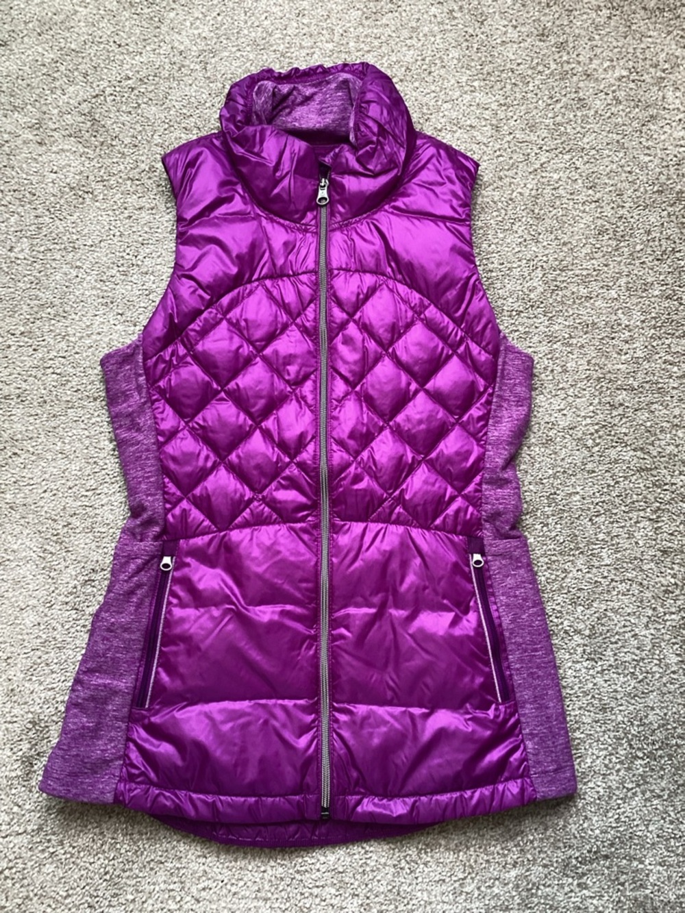 Lululemon Down For A Run Vest Tender Violet Purple Puffer 6 Small - Picture 7 of 11